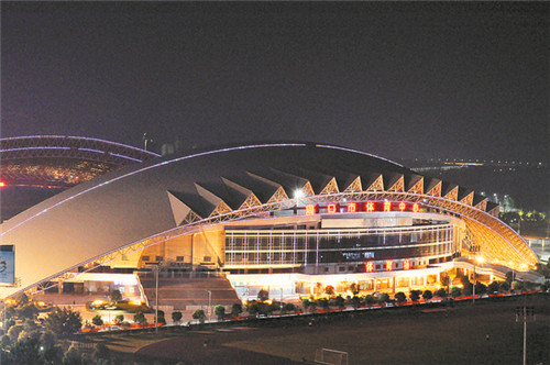 東新區(qū)夜色璀璨，如詩如畫