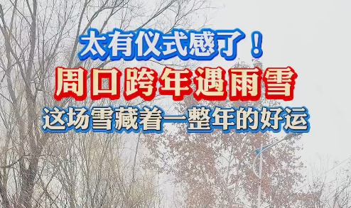 太有儀式感了！周口跨年遇雨雪 這場(chǎng)雪藏著一整年的好運(yùn)